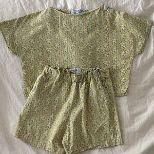 Floral Top and Shorts Set